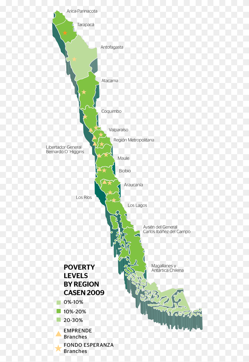 529x1161 Poverty Levels By Region Casen Map, Animal, Plant, Invertebrate HD PNG Download