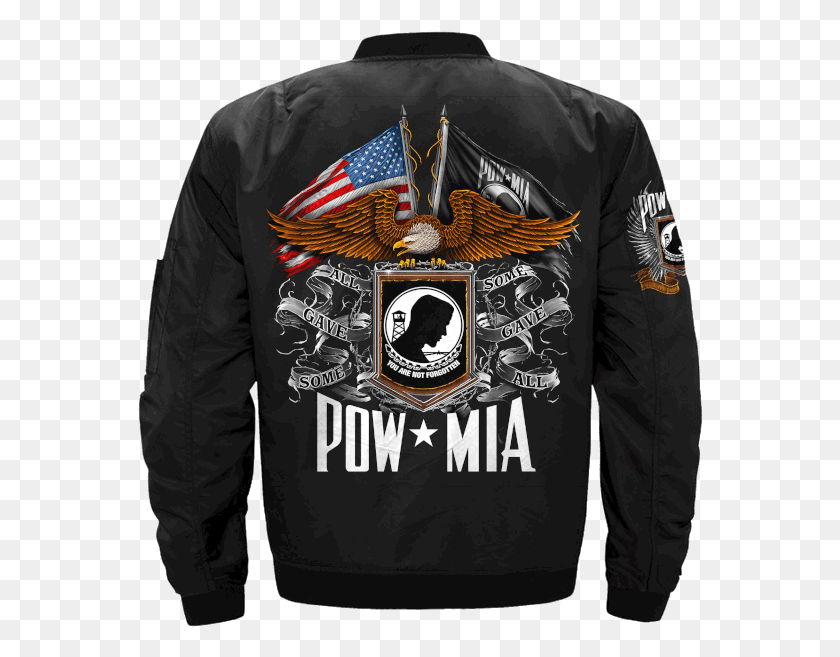 565x597 Pow Mia All Gave Some Some Gave All Over Print Jacket Pow Mia Flag Shirt, Clothing, Apparel, Sleeve HD PNG Download