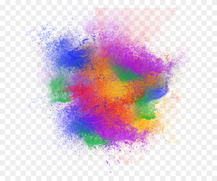 640x640 Powder Background Rainbow And Rainbow Color Splash, Bonfire HD PNG Download