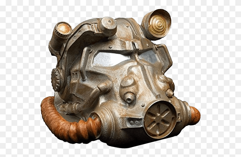 561x489 Power Armour Helmet Coin Bank Fallout Power Armor Helmet Model, Machine, Motor, Bronze HD PNG Download