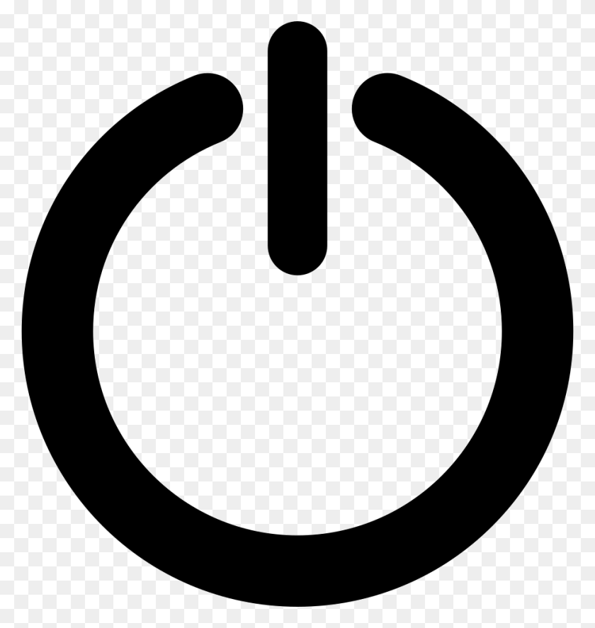 924x980 Power Button Comments Sign Out Icon, Symbol, Stencil, Text HD PNG Download