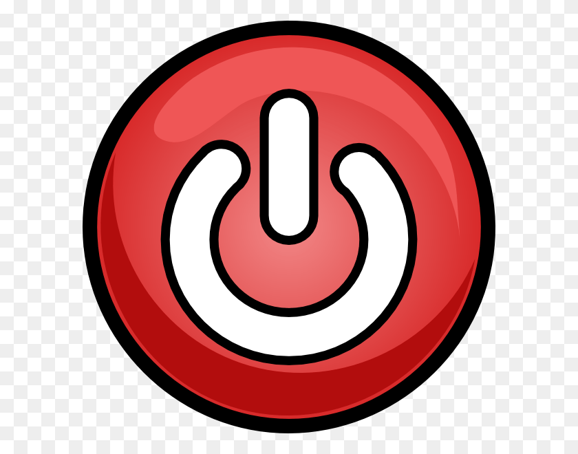 600x600 Power Button In Red, Symbol, Logo, Trademark HD PNG Download