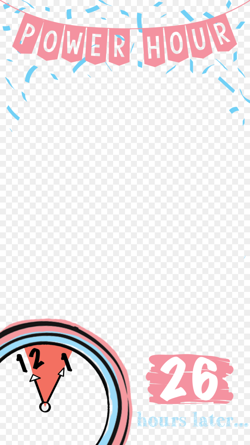 1000x1778 Power Hour Geofilter, Advertisement, Book, Poster, Publication Sticker PNG