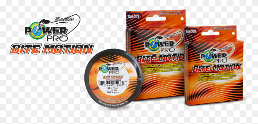 867x383 Power Pro Bite Motion Braided Line Power Pro, Text, Label, Wristwatch HD PNG Download