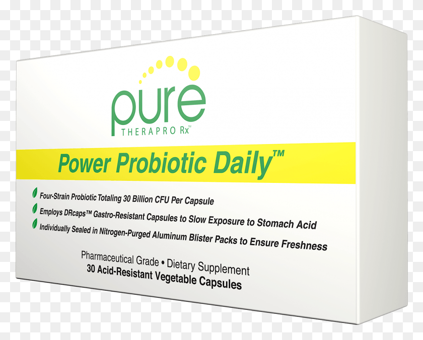 1376x1086 Power Probiotic Daily 30 Ac Графический Дизайн, Текст, Бумага, Визитная Карточка Hd Png Скачать