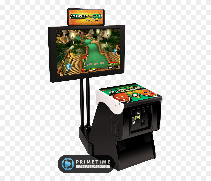 461x661 Power Putt Mini Golf Factory Pedestal Showpiece Model Golf Arcade Game, Monitor, Screen, Electronics HD PNG Download