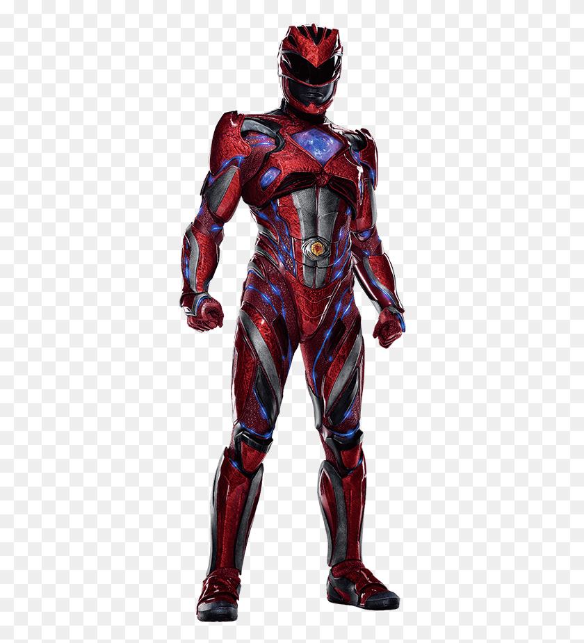 328x865 Power Rangers Movie Power Rangers Movie Red, Costume, Clothing, Apparel HD PNG Download