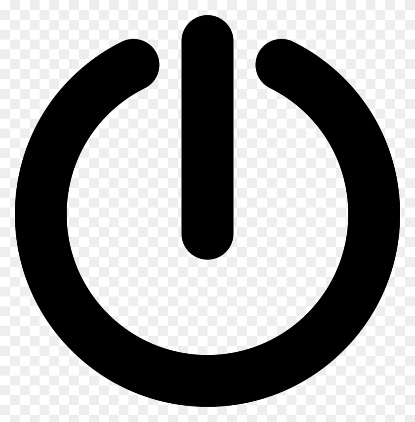 980x998 Power Symbol Comments Computer Power Button Icon, Sign, Number, Text HD PNG Download
