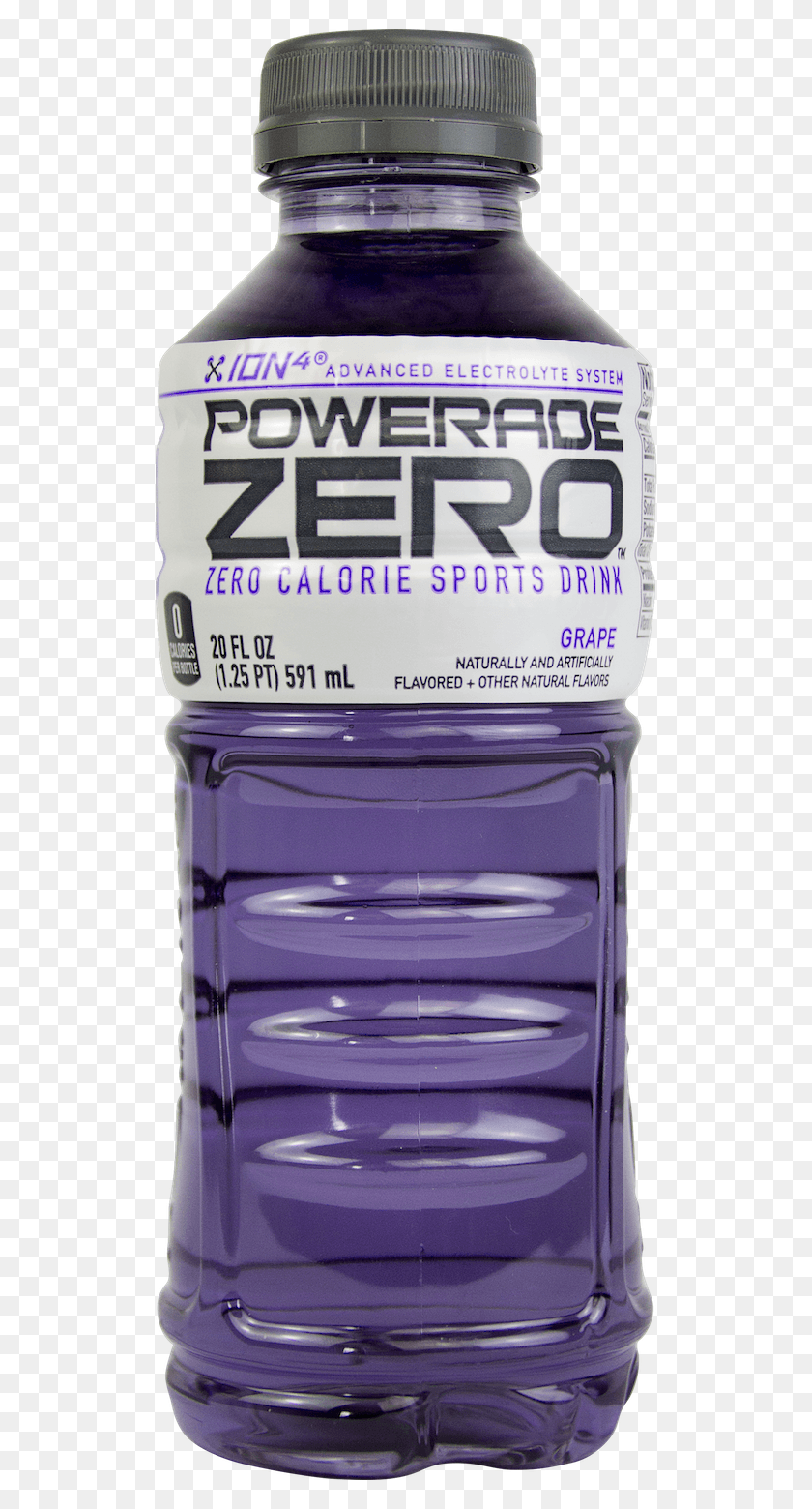 518x1500 Powerade Grape Zero Powerade Zero, Bottle, Water Bottle, Mineral Water HD PNG Download