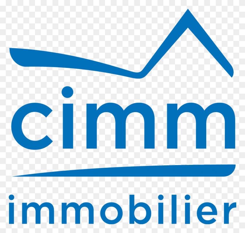 857x809 Powered By Cimm Immobilier Logo, Symbol, Trademark, Volleyball HD PNG Download