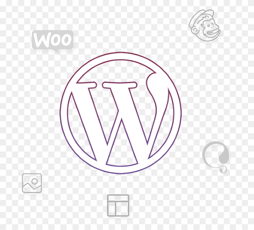 699x699 Powered By Wordpress Circle, Symbol, Logo, Trademark HD PNG Download