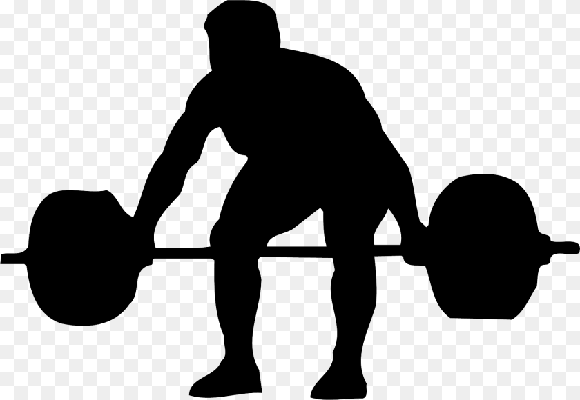 Powerlifting, Silhouette, Adult, Male, Man Sticker PNG
