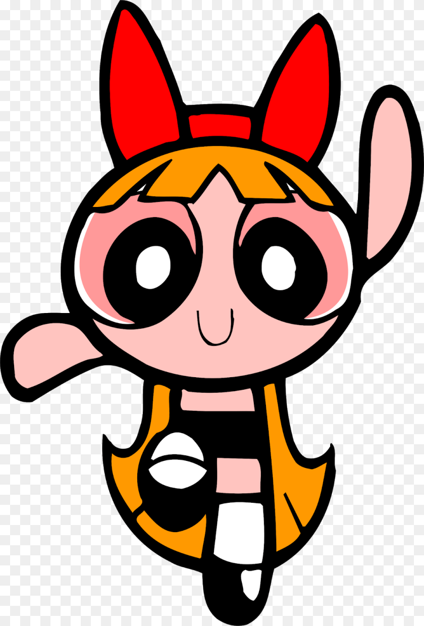 1084x1600 Powerpuff Girls Blossom Cartoon Powerpuff Girl Blossom Coloring Page, Baby, Person, Face, Head Sticker PNG
