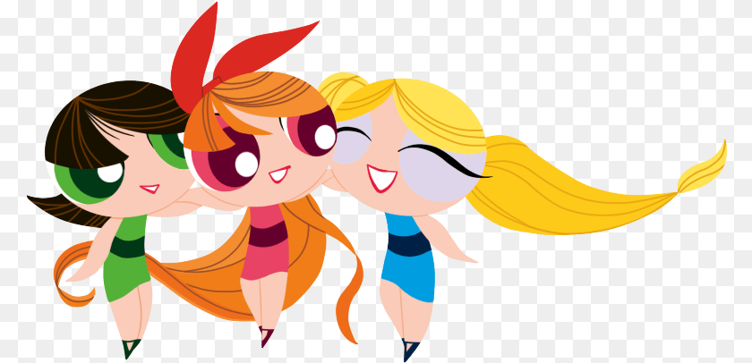 783x406 Powerpuff Girls Dream In Style Vector By Thiago082 D7mu04e Cartoon, Art, Graphics, Baby, Person Clipart PNG