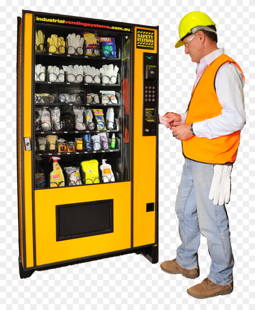 800x984 Ppe Supplier Ppe Vending Machine Australia, Person, Human, Vending Machine HD PNG Download