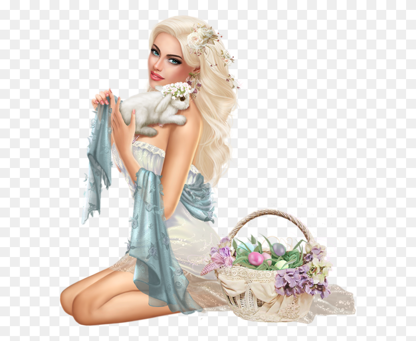 600x630 Pques Easter Woman, Figurine, Doll, Toy HD PNG Download