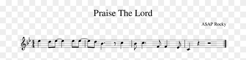 711x146 Praise The Lord Asap Rocky Praise The Lord Flute Notes, Gray, World Of Warcraft HD PNG Download