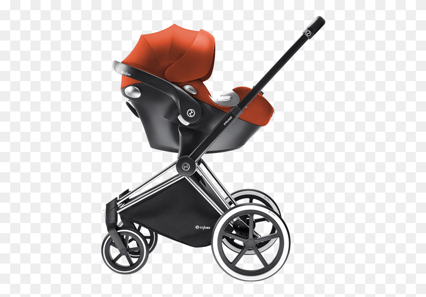 444x526 Pram Baby Stroller Free Cybex Priam Cloud Q Grey, Lawn Mower, Tool, Spoke HD PNG Download
