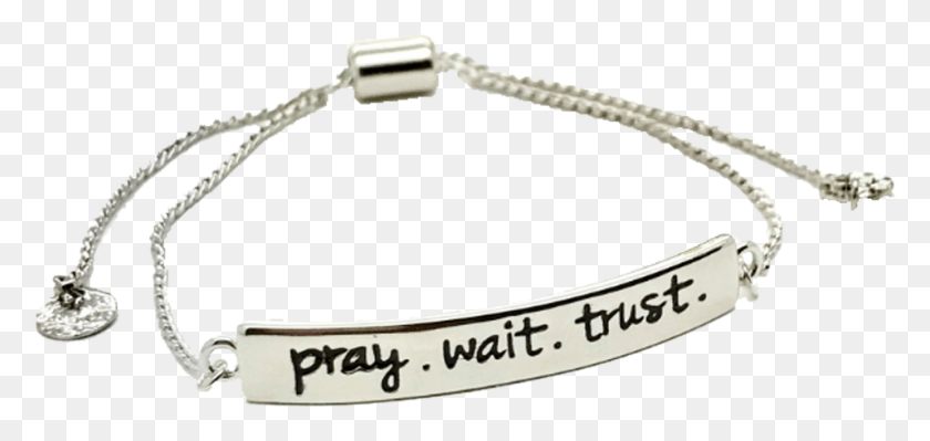 957x416 Pray Wait Trust Adjustable Bracelet Bracelet, Accessories, Accessory, Jewelry HD PNG Download