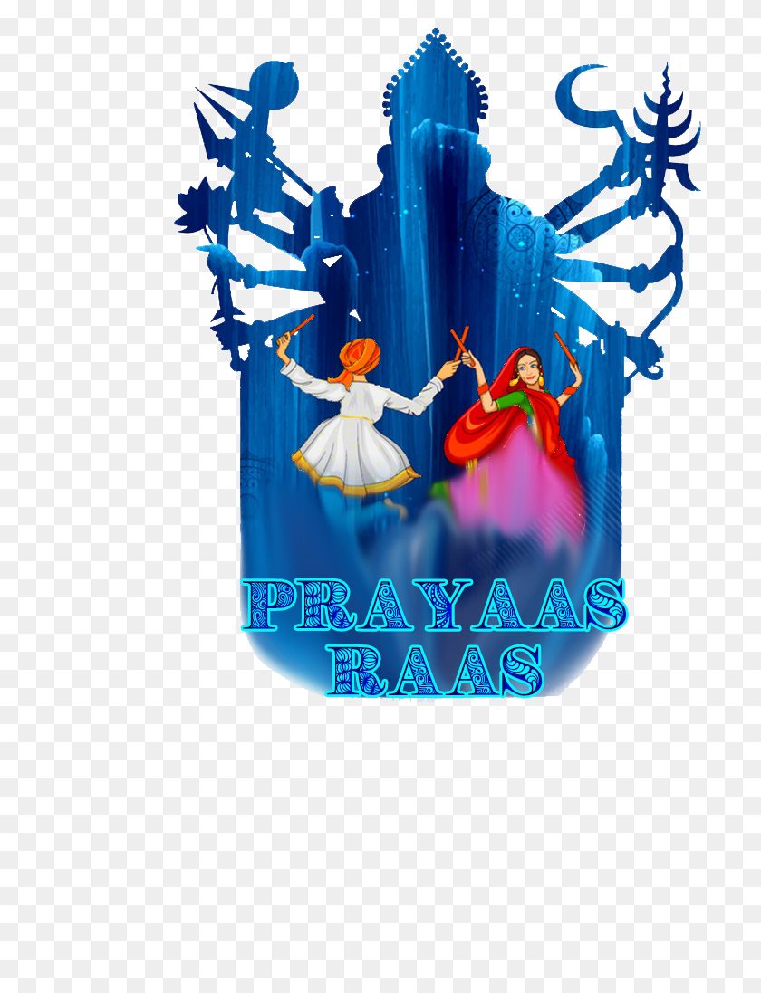 709x1037 Prayaas Raas 2019get Together And Communitymumbai Durga Night Creative Poster, Dance, Person, Human HD PNG Download