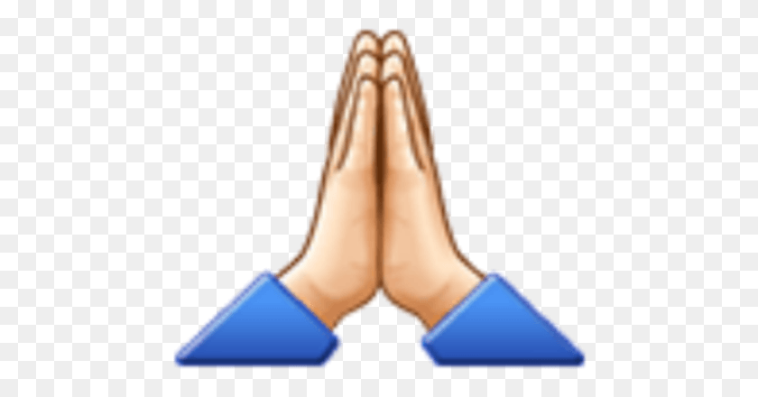 460x380 Молитва Молиться Руки Вместе Emoji Emojicombo Emojicombos Треугольник, Человек, Человек, Рука Png Скачать