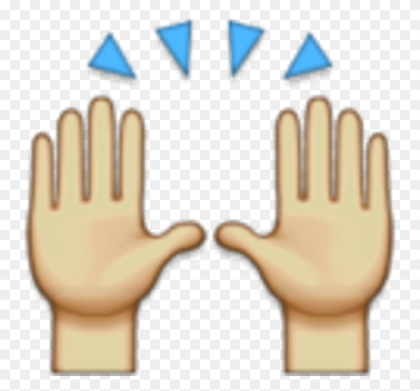 749x723 Praying Hands Emoji Hands Raised Emoji, Clothing, Apparel, Hand HD PNG Download