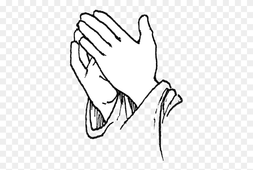 380x504 Praying Hands Photos Of Template Prayer Clip Clipart Sketch, Hand, Person, Human HD PNG Download