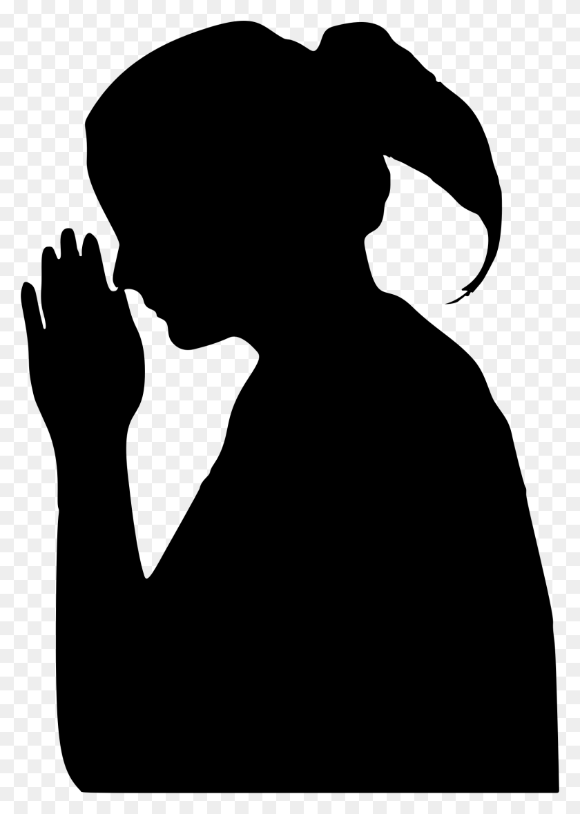 1604x2303 Praying Hands Silhouette Line Art Drawing Clip Art, Gray, World Of Warcraft HD PNG Download