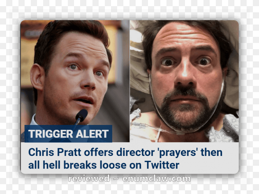 787x578 Praying Pratt Heart Attack Kevin Smith, Face, Person, Human HD PNG Download