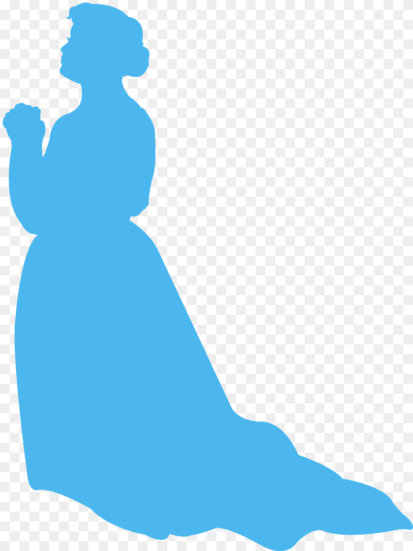 1440x1920 Praying Woman Silhouette, Clothing, Dress, Fashion, Formal Wear Transparent PNG