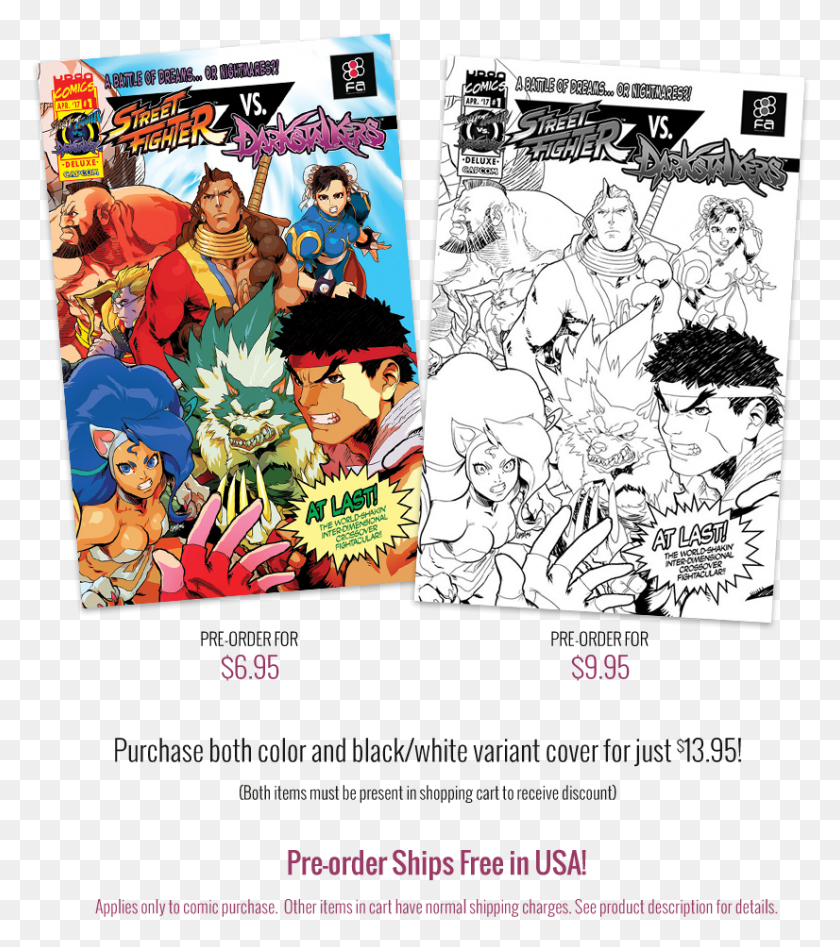 826x940 Pre Order Street Fighter Vs Darkstalkers Vs Street Fighter Jogo, Comics, Book, Person HD PNG Download