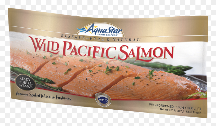 826x458 Pre Portioned Pacific Salmon Fillet Pepperoni, Food, Plant, Bread HD PNG Download