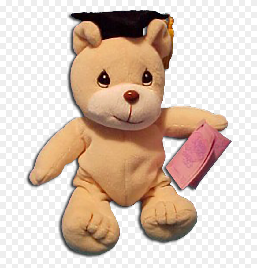 677x814 Precious Moments Tender Tail Bean Bag Plush Graduation Teddy Bear Graduation, Toy, Doll, Rubber Eraser HD PNG Download