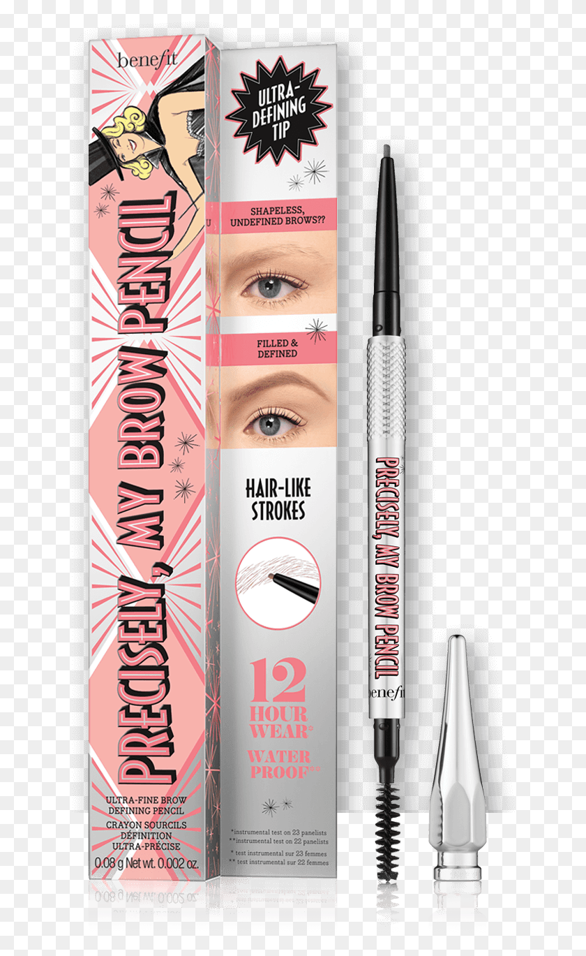 636x1309 Descargar Png Precisely My Brow Eyebrow Pencil Benefit Precisely Brow Pencil, Cosmetics, Advertising, Poster Hd Png