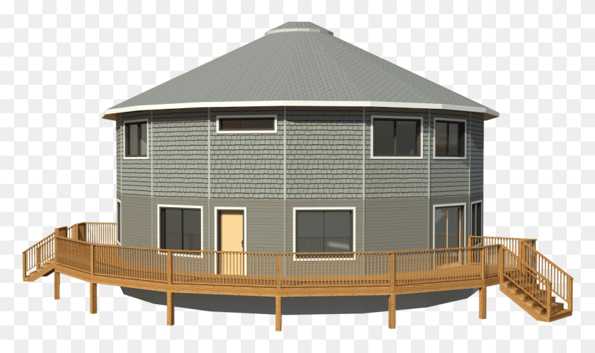 1121x631 Prefabricated Circular Deltec Home Roof, Housing, Building, Cottage HD PNG Download