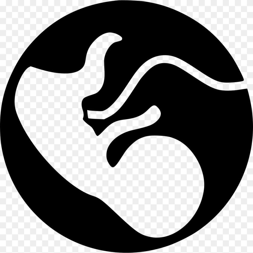 Pregnancy Icon Stencil Clipart PNG