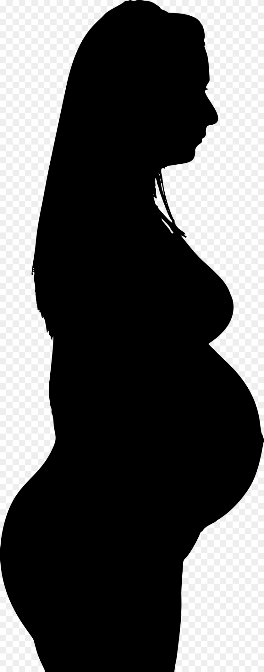 872x2220 Pregnant Pregnant Woman No Background, Gray Clipart PNG