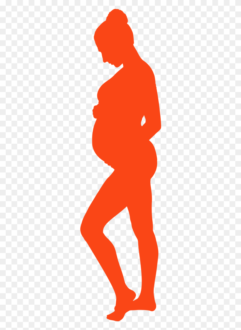 288x1088 Pregnant Silhouette, Person, Human HD PNG Download