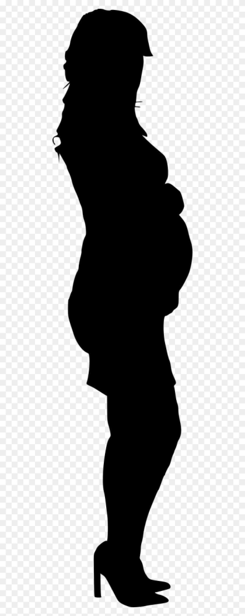 480x2048 Pregnant Woman Silhouette Pregnant Woman Silhouette Transparent, Gray, World Of Warcraft HD PNG Download