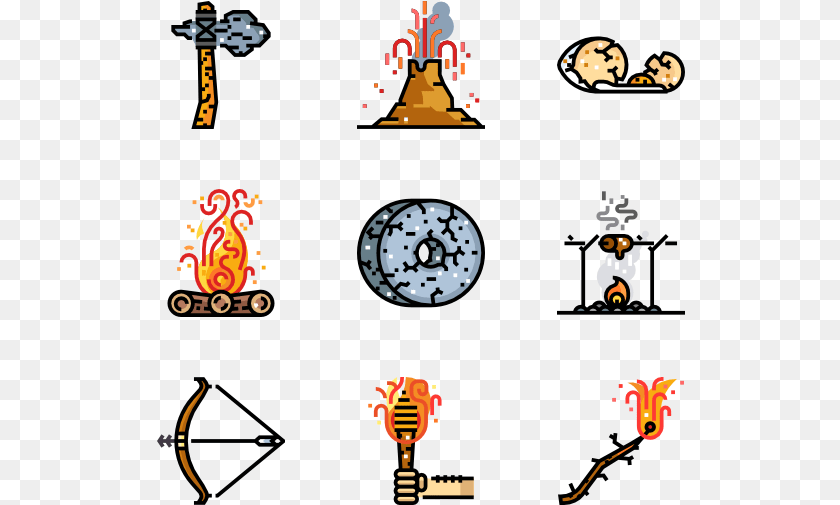 529x505 Prehistoric, Person Sticker PNG