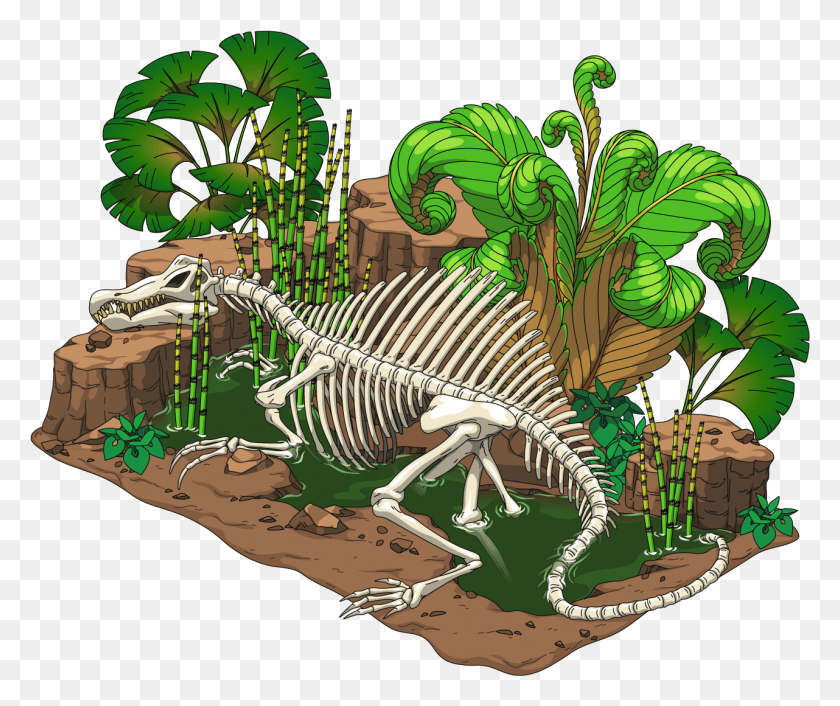 1282x1062 Иллюстрация Доисторического Парка, Динозавр, Рептилия, Животное Png Скачать
