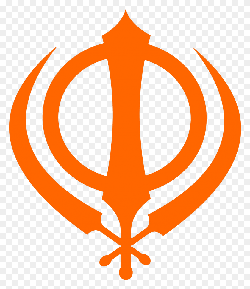 1261x1470 Preloder Orange Khanda, Символ, Эмблема, Оружие Hd Png Скачать