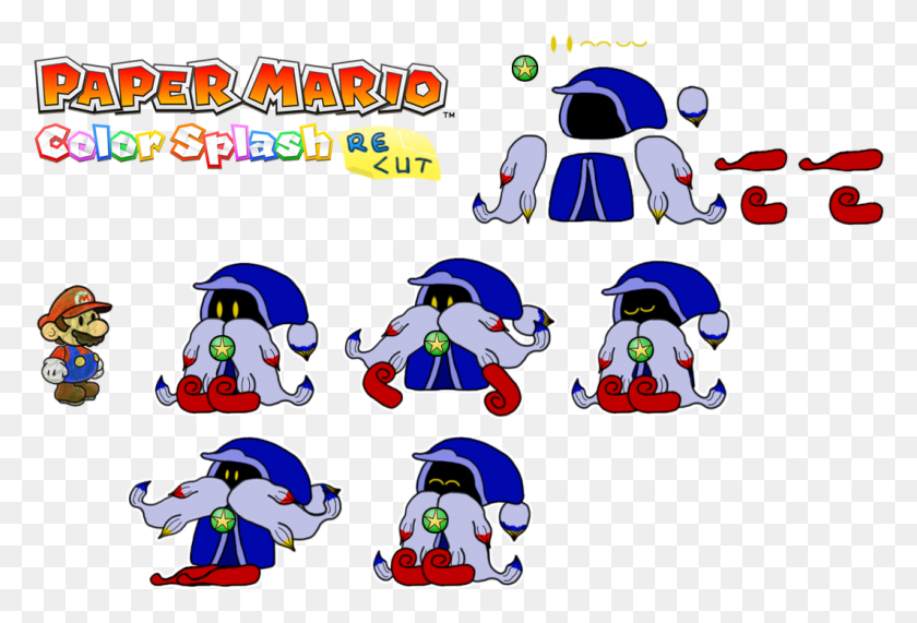 1063x697 Prelude To The Recolored Paper Tale Merlon Paper Mario Color Splash, Label, Text, Sticker HD PNG Download