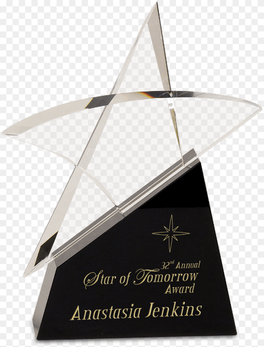 Premier Crystal Outline Star On A Black Crystal Base, Aircraft, Airplane, Transportation, Vehicle Sticker PNG