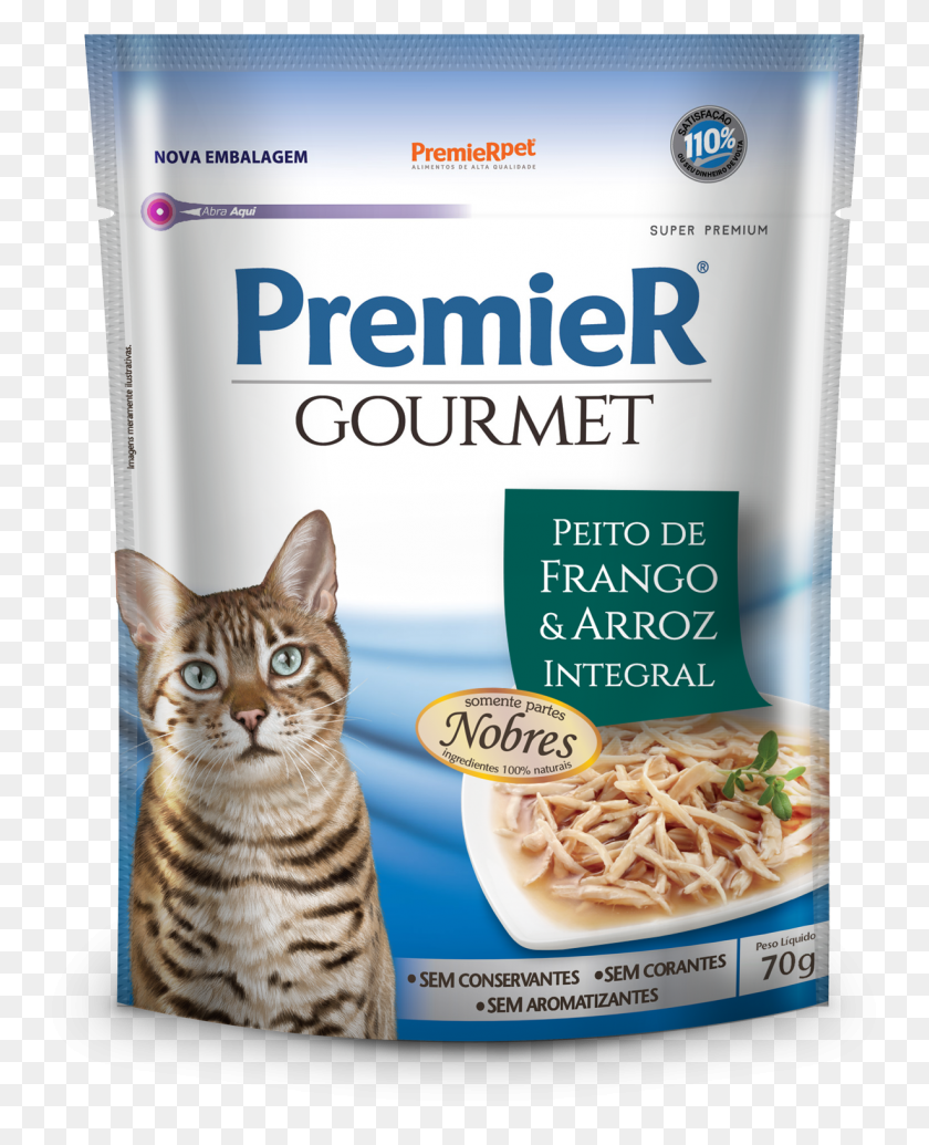 1228x1535 Premier Gourmet Gatos Sabor Peito De Frango E Arroz Premier, Plant, Cat, Pet HD PNG Download