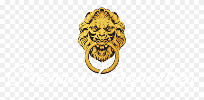 1199x545 Premier Properties Of Georgia Logo Emblem, Text, Tiger, Wildlife HD PNG Download
