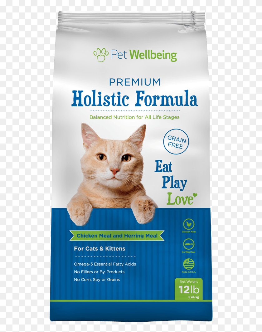 526x1004 Premium Holistic Formula For Cats Amp Kittens Cat Grabs Treat, Pet, Mammal, Animal HD PNG Download