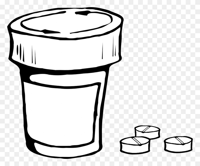 878x720 Prescription Drugs Cliparts Draw A Pill Bottle, Diaper, Coffee Cup, Cup HD PNG Download