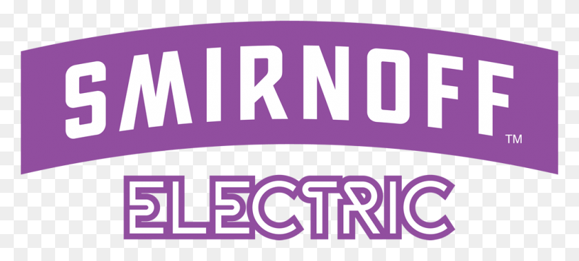 1000x410 Presented By Smirnoff Electric Logo, Label, Text, Word HD PNG Download