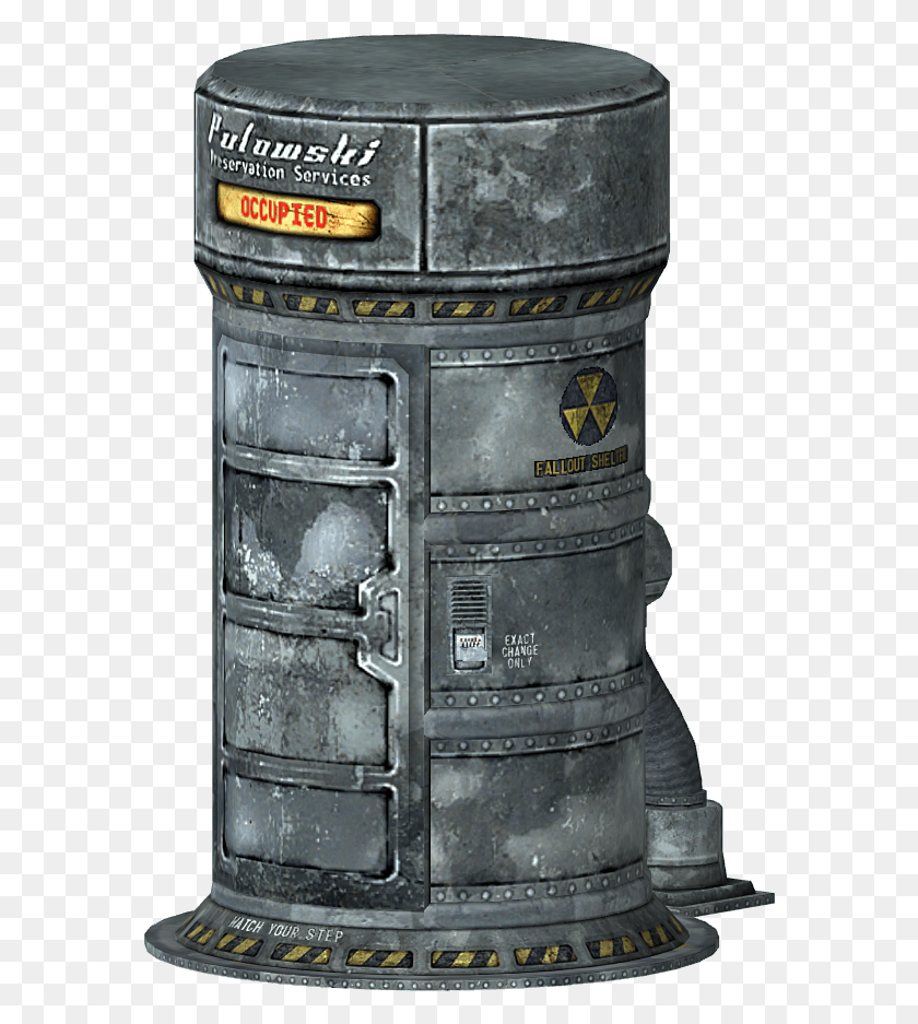 578x877 Preservation Shelter Pulaski Self Containment Unit Fallout, Barrel, Keg, Pillar Descargar Hd Png